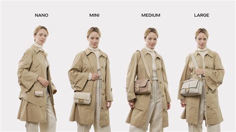 fendi baguette canvas bag|Fendi size chart.